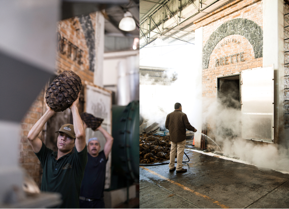 加熱後はオーブンを開放し、1日かけて自然冷却。